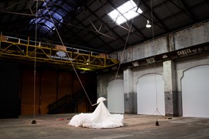 Lauren Brincat, 'Salt Lines: Play It As It Sounds, Performance Instruments', 2015–16. Installation view of the 20th Biennale of Sydney (2016) at Carriageworks. Courtesy the artist and Anna Schwartz Gallery, Melbourne. Photographer: Ben Symons.